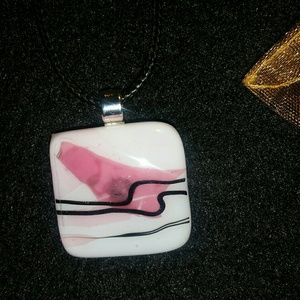 Fused glass pendant